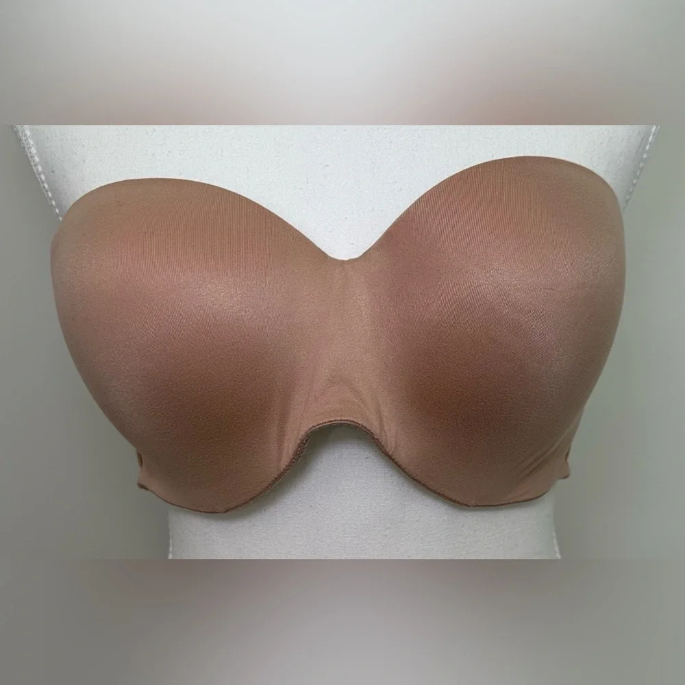Victoria’s‎ Secret Nude Tan Beige Strapless Lined Bra Multiway Convertible 38C